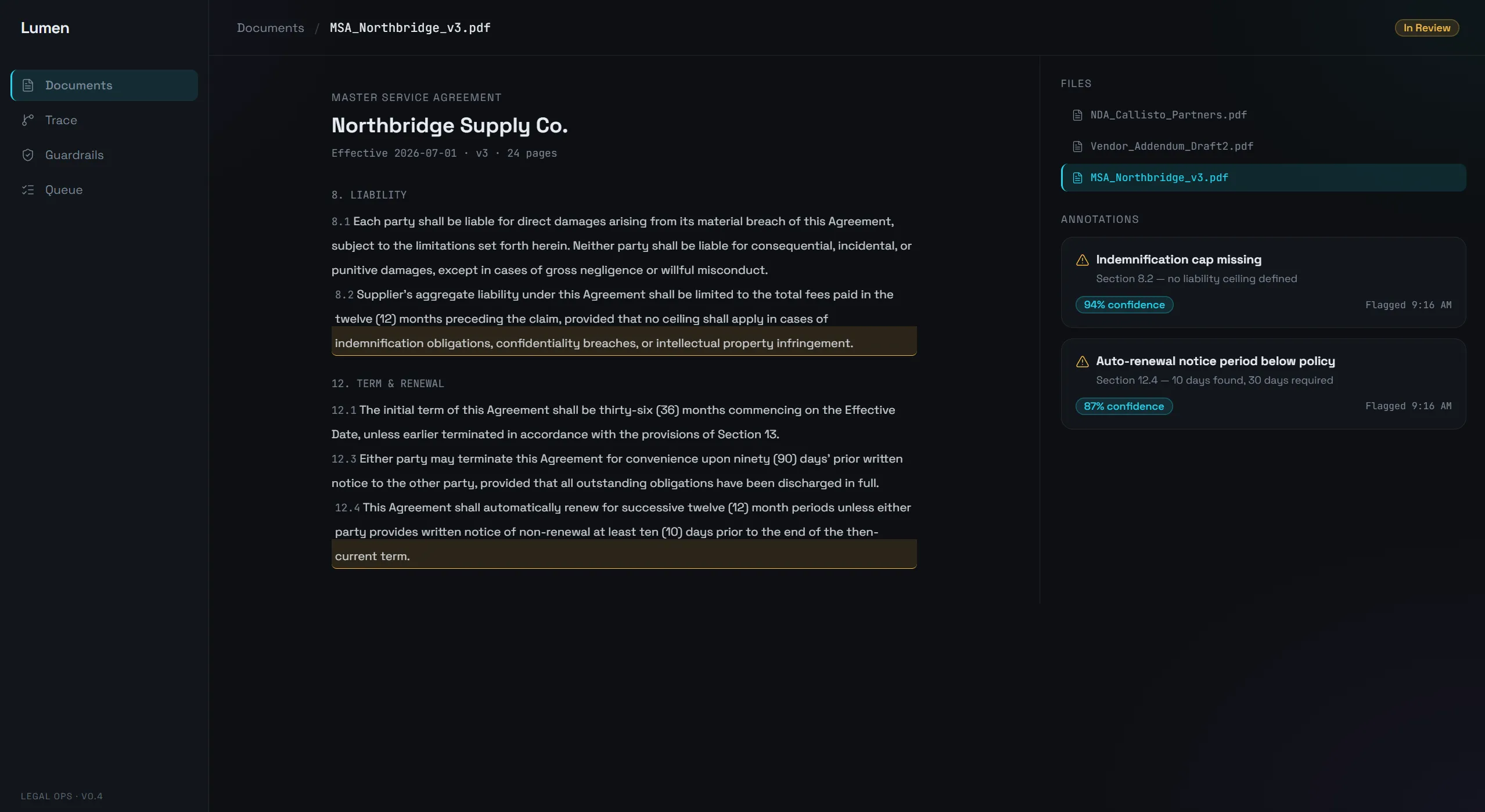 Lumen Contract Intelligence